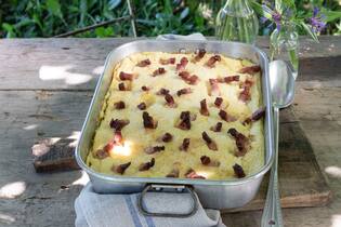 Ofetori, ein Kartoffelgratin, auf traditionelle Nidwalder Art