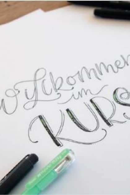 Schönschreiben mit Schriftvarianten