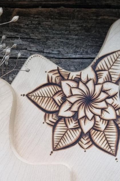 Brandmalen auf Holz